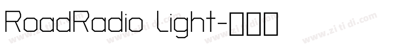 RoadRadio Light字体转换